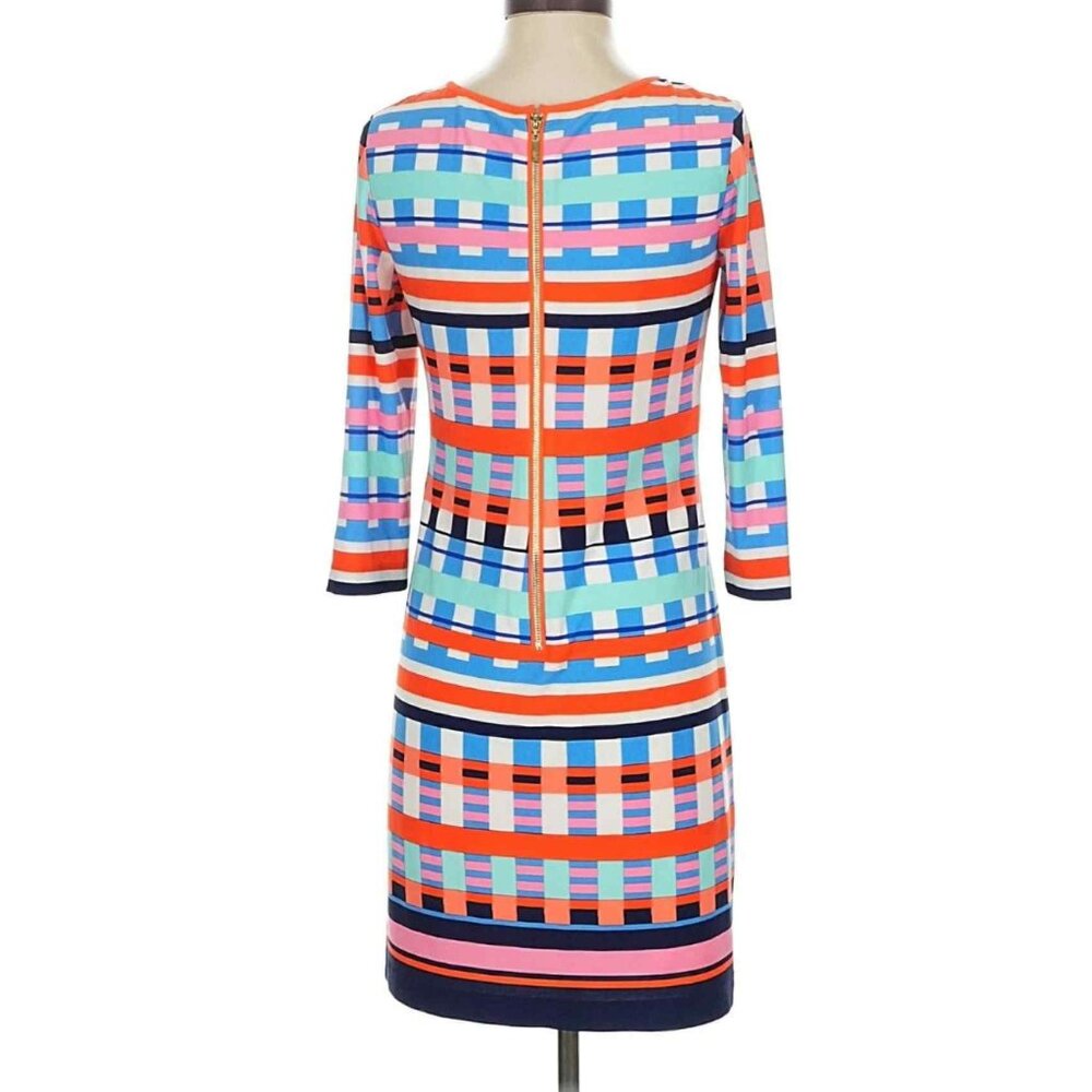 Eliza J Multi-Colored Geometric Print Shift Dress 18W NWT - Picture 2 of 4